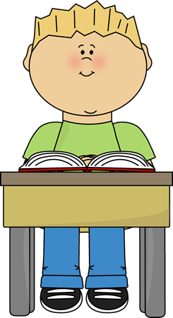 قراءة_الطفل_في_مكتب_المدرسة